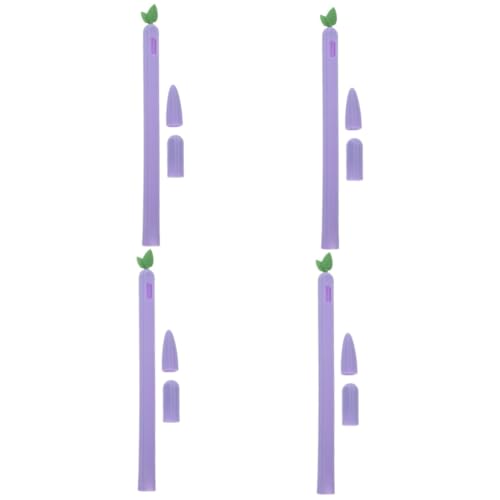 Gadpiparty 4 Stück Apfel-Silikon-Stifthülle Bleistiftschutz Silikon Stifthüllen aus Silikon schreiblernbleistift bleistifte Stiftschutzzubehör dekorative Bleistifthülle Handschrift Mäppchen von Gadpiparty