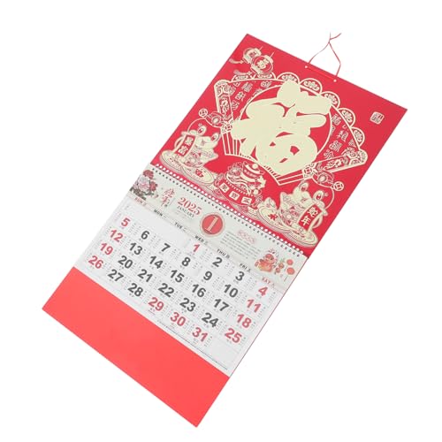 Gadpiparty Jahr Der Schlange Kalender 2025 Wandkalender Schlangenkalender Dekoration Chinesischer Mondkalender Zum Aufhängen Chinesischer Monatskalender von Gadpiparty