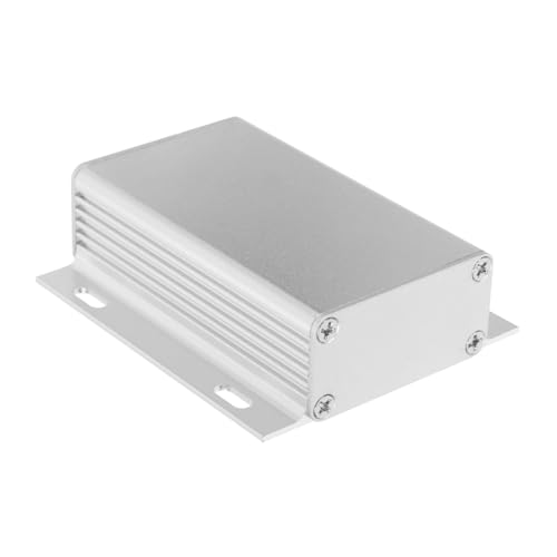 Gadpiparty Kasten Aluminiumgehäuse Elektronikgehäuse Elektrischer Projektfall Elektrokästen Aus Aluminium Projektgehäuse Aus Aluminium Verstärker-projektfall Wetterfeste Elektroboxen Silver von Gadpiparty