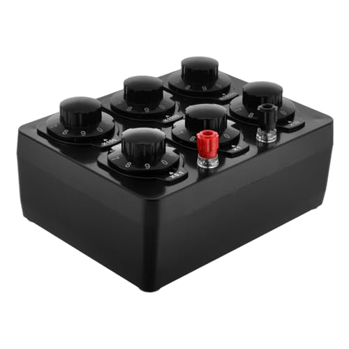 Gadpiparty Kasten Widerstandsbox Physisches Werkzeug Physische Ausrüstung Laborausrüstung Einstellbare Widerstände Widerstandsset Black Metall Gadpiparty Kasten Widerstandsbox Physisches Werkzeug Physische Ausrüstung Laborausrüstung Einstellbare Widerstände Widerstandsset Black Metall von Gadpiparty