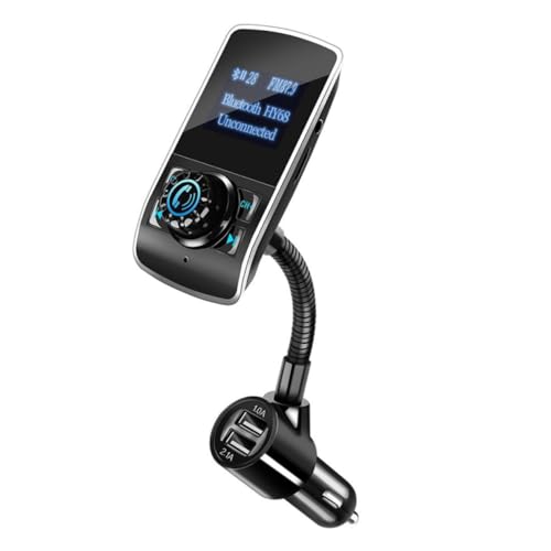 Gadpiparty Wireless FM Transmitter Für Autos Adapter Mit Freisprechfunktion Und Eingebautem Mikrofon MP3 Player Für Das Auto CVC Geräuschunterdrückung USB Ladegerät von Gadpiparty