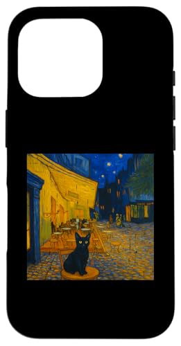 Cafe Terrace At Night With Cat Famous Artist Painting Humor Hülle für iPhone 16 Pro Cafe Terrace At Night With Cat Famous Artist Painting Humor Hülle für iPhone 16 Pro von Gagster