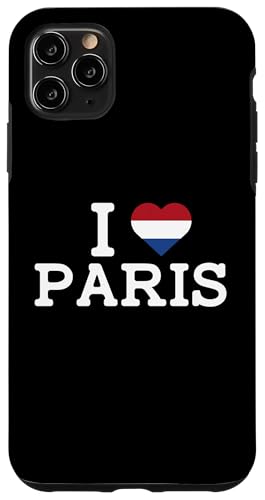 Hülle für iPhone 11 Pro Max I Love Paris Funny Netherlands Flag Prank Joke Gag Novelty von Gagster