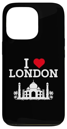 Hülle für iPhone 13 Pro I Love London Funny Indian Landmark Prank Joke Gag Novelty von Gagster