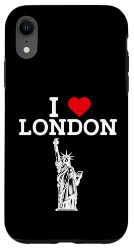 Hülle für iPhone XR I Love London Funny Statue Of Liberty Gag Joke Prank Humor von Gagster