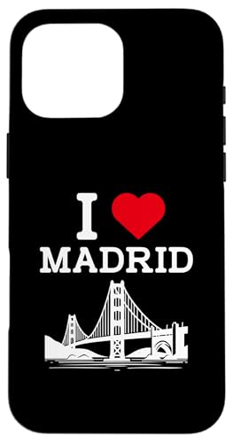 I Love Madrid Cool Landmark Funny Bridge Gag Joke Prankster Hülle für iPhone 16 Pro Max I Love Madrid Cool Landmark Funny Bridge Gag Joke Prankster Hülle für iPhone 16 Pro Max von Gagster