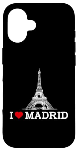 I Love Madrid Funny Eiffel Tower Gag Joke Prank Cool Humor Hülle für iPhone 16 I Love Madrid Funny Eiffel Tower Gag Joke Prank Cool Humor Hülle für iPhone 16 von Gagster