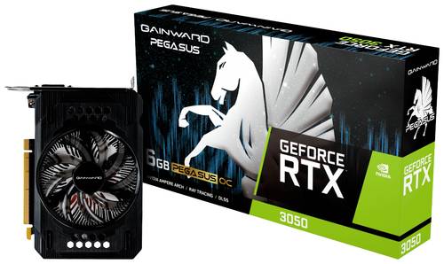 Gainward Grafikkarte Nvidia GeForce RTX 3050 Pegasus OC 6GB GDDR6-RAM PCIe x16 DisplayPort, HDMI®, von Gainward