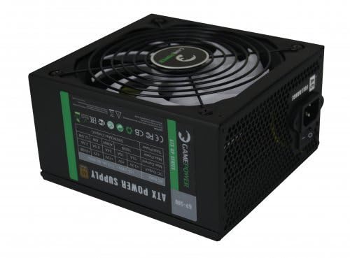 GAMEPOWER GP-500 ATX Netzteil 500W, 80 Plus Bronze Zertifiziert, Ultra leise 140-mm Lüfter, Aktive PFC-Effizienz des Gaming Power Supply pc von Game Power