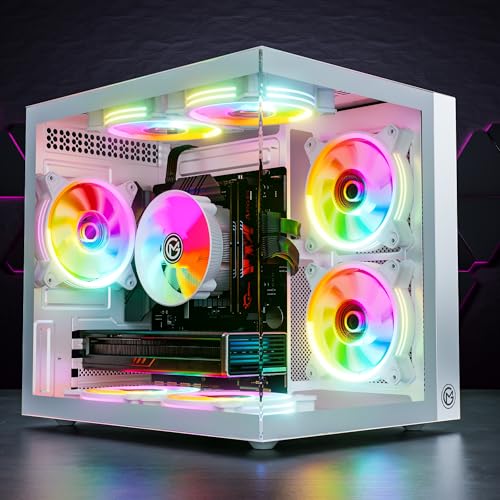 GameMachines HyperCube Snow Edition - Gaming PC - RGB CPU Kühler - Intel Core i7 14700KF - NVIDIA GeForce RTX 4060Ti 16GB - 1000GB M.2 SSD - 32GB DDR4 - WLAN - Windows 11 Pro von GameMachines