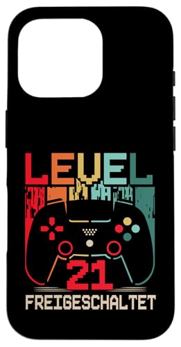 21. Geburtstag Männer Video Gamer Level 21 Unlocked Mann Hülle für iPhone 16 Pro von Gamer Geburtstag Geschenke Zocker Mann Spieler