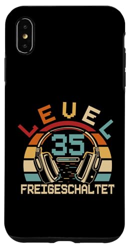 35. Geburtstag Männer Video Gamer Level 35 Unlocked Mann Hülle für iPhone XS Max von Gamer Geburtstag Geschenke Zocker Mann Spieler