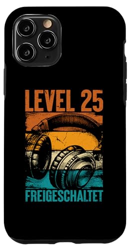 Hülle für iPhone 11 Pro 25. Geburtstag Männer Video Gamer Level 25 Unlocked Mann von Gamer Geburtstag Geschenke Zocker Mann Spieler