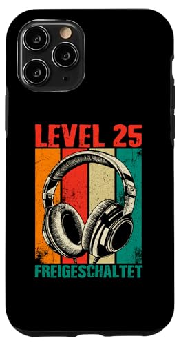 Hülle für iPhone 11 Pro 25. Geburtstag Männer Video Gamer Level 25 Unlocked Mann von Gamer Geburtstag Geschenke Zocker Mann Spieler