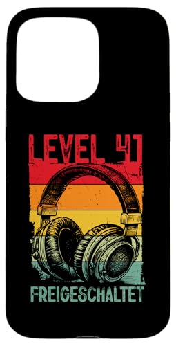 Hülle für iPhone 15 Pro Max 41. Geburtstag Männer Video Gamer Level 41 Unlocked Mann von Gamer Geburtstag Geschenke Zocker Mann Spieler