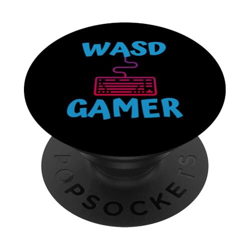 WASD-Tastaturspieler PopSockets mit austauschbarem PopGrip von Gamer Gifts For Everyone