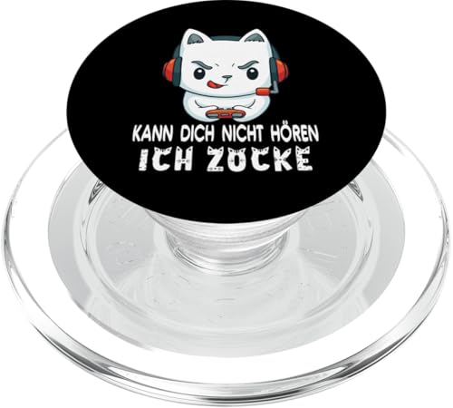 Kann Dich Nicht Hören Ich Zocke. Gaming Zocken Gamer PopSockets PopGrip für MagSafe von Gamer Sprüche Gaming Zocker Gamerin