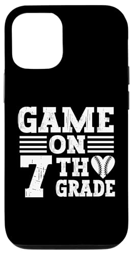 Hülle für iPhone 12/12 Pro Lustige Spiele am ersten Schultag der 7. Klasse Baseball von Games On Grade Baseball Lover Back To School Kid