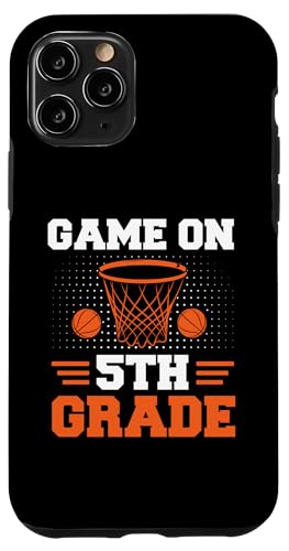 Hülle für iPhone 11 Pro Lustige Spiele am ersten Schultag des Basketballs der fünften Klasse von Games On Grade Basketball Lover Back To School Kid