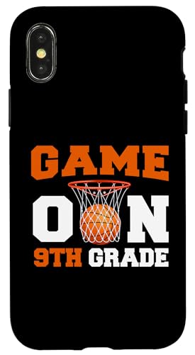 Hülle für iPhone X/XS Lustige Spiele am ersten Schultag des Basketballs der neunten Klasse von Games On Grade Basketball Lover Back To School Kid