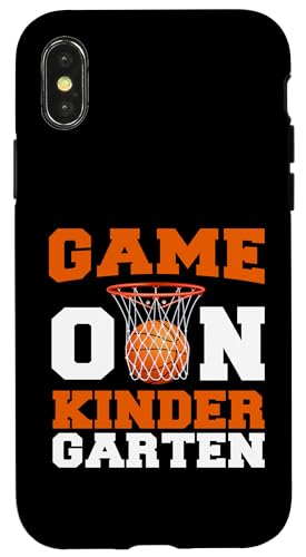 Hülle für iPhone X/XS Lustige Spiele am ersten Schultag des Basketballs im Kindergarten von Games On Grade Basketball Lover Back To School Kid