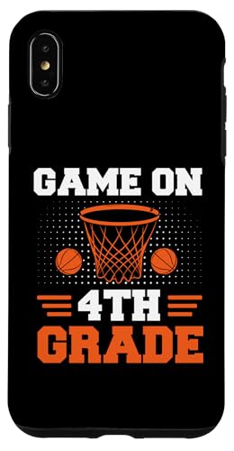 Hülle für iPhone XS Max Lustige Spiele am ersten Schultag des Basketballs der vierten Klasse von Games On Grade Basketball Lover Back To School Kid