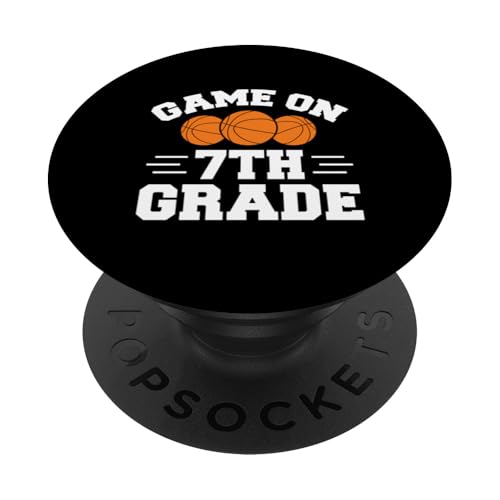 Lustige Basketballspiele in der 7. Klasse Zurück zur Schule PopSockets mit austauschbarem PopGrip von Games On Grade Basketball Lover Back To School Kid