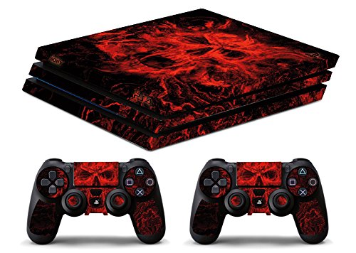 Skin Kompatibel für Ps4 PRO - SCHÄDEL - Limited Edition Decal Cover Schutzhüllen Faceplates Bundle - Vinyl POLIERTEN von GamesMonkey