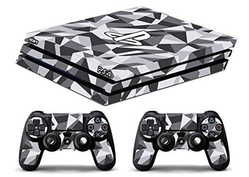 Skin Kompatibel für Ps4 PRO - TARNEN GEOMETRISCH - Limited Edition Decal Cover Schutzhüllen Faceplates Bundle - Vinyl POLIERTEN von GamesMonkey