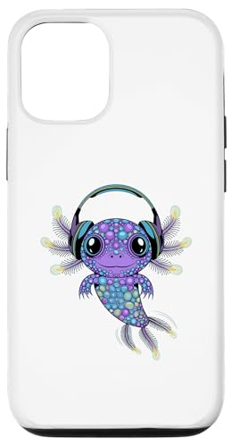 Hülle für iPhone 13 Pro Gamer Axolotl Polka Dot Video Games Day Kopfhörer Jungen Jugend von Gaming Axolotl Tee Video Games Boys Girls Gifts