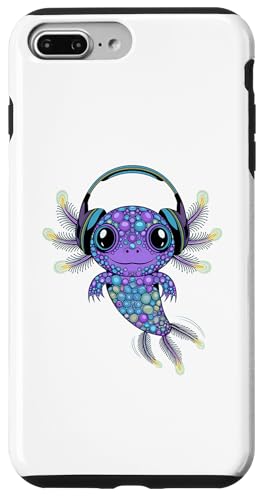 Hülle für iPhone 7 Plus/8 Plus Gamer Axolotl Polka Dot Video Games Day Kopfhörer Jungen Jugend von Gaming Axolotl Tee Video Games Boys Girls Gifts