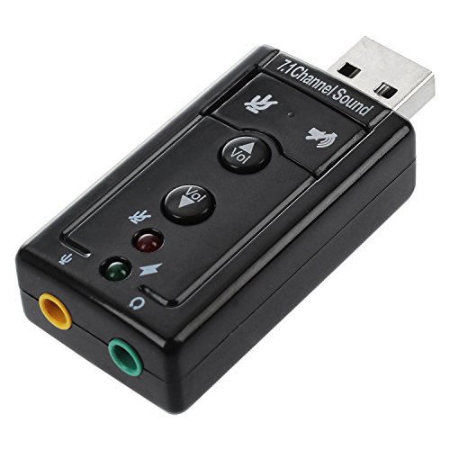 Ganekihedy 7.1 Kanal USB Externe Soundkarte Audio Adapter von Ganekihedy