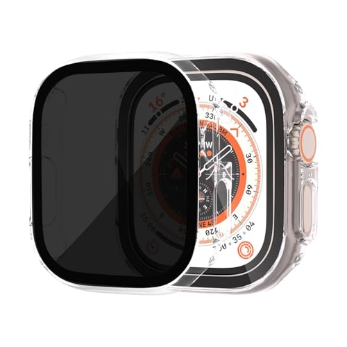 Gaostone Displayschutzfolie für Apple Watch Serie 9, Serie 8, Serie 7, 41 mm, Sichtschutz, harter PC, kratzfest, Anti-Peeping, 9H gehärtetes Glas, Schutzhülle für iWatch 9/8/7, transparent, 2 Stück von Gaostone