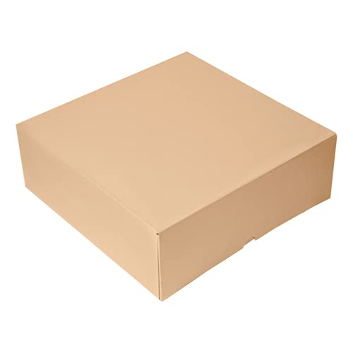 50 Stück - Konditorschachteln ohne Fenster 'Thepack' 240 g/m2 28 x 28 x 10 cm Naturkarton Nano-Micro 50 Stück - Konditorschachteln ohne Fenster 'Thepack' 240 g/m2 28 x 28 x 10 cm Naturkarton Nano-Micro von García de Pou
