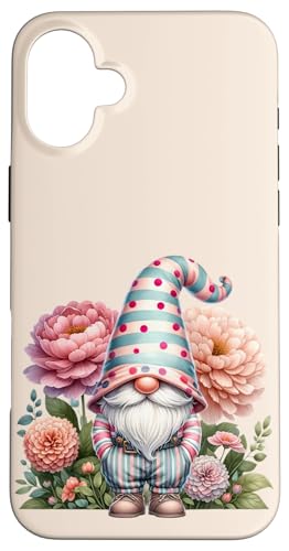 Floral Hippie Gnome Graphic For Men And Women Unique Spring Hülle für iPhone 16 Plus von Garden Gnome Dad Gardening Gifts For Men And Women