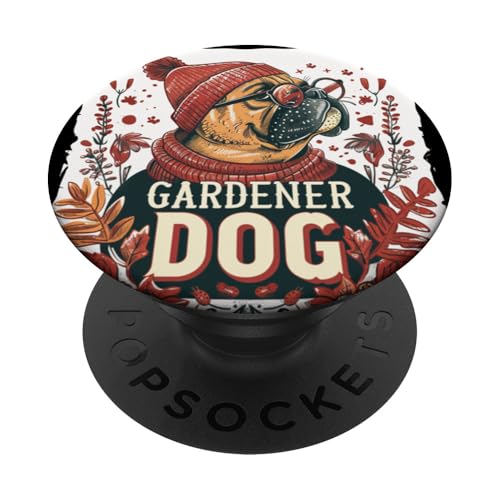 Lustiges Wintergarten-Kostüm mit Brille und Hut PopSockets mit austauschbarem PopGrip von Gardener Dog Outfit