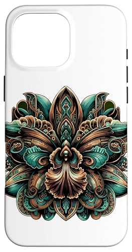 Mandala Art Orchidee Blumen Orchideen Hülle für iPhone 16 Pro Max von Gardening Gardener Gifts