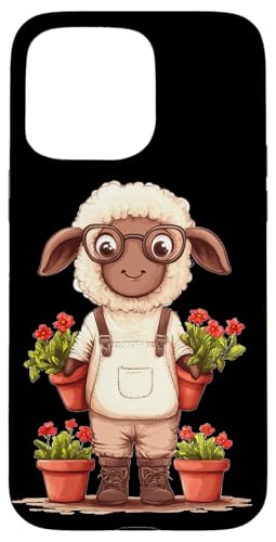 Charmantes Gärtnerschaf für einen lustigen Stil Hülle für iPhone 15 Pro Max von Gardening Sheep