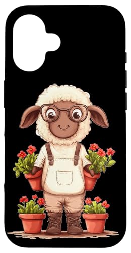 Charmantes Gärtnerschaf für einen lustigen Stil Hülle für iPhone 16 von Gardening Sheep