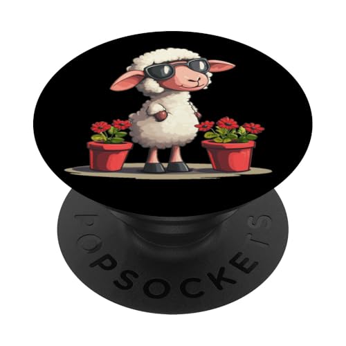 Lässige Gärtnerschafe für Gartenarbeit und Blütezeit PopSockets Klebender PopGrip von Gardening Sheep