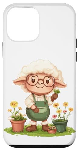 Schaf mit Gartengeräten für einen lustigen Look Hülle für iPhone 12 mini von Gardening Sheep