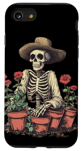 Lustiges Gärtner-Skelett für ein Gartenabenteuer Hülle für iPhone SE (2020) / 7 / 8 von Gardening Skeleton