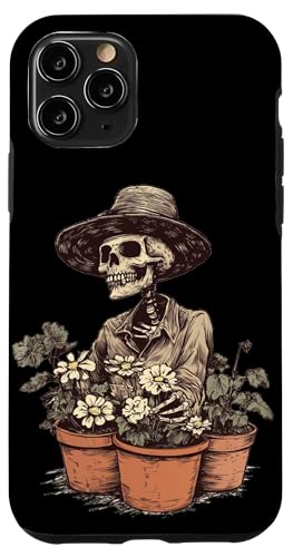 Skelett mit grünem Daumen für Gartenarbeit, lustiges Kostüm Hülle für iPhone 11 Pro von Gardening Skeleton