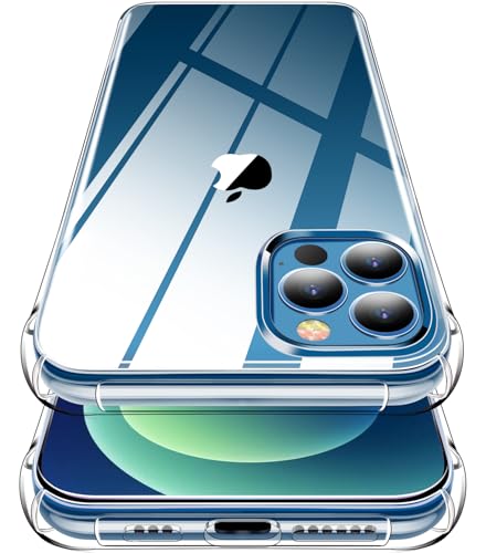 Garegce Hülle iPhone 12 Pro Max Durchsichtige, Handyhülle iPhone 12 Pro Max Transparent stoßfest, Silikon Kristall Schutzhülle Dünne Weiche TPU Case Kratzfest Bumper - Klar von Garegce