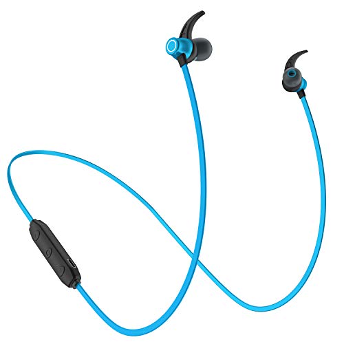 Garegce Sport-Kopfhörer on-Ear,Magnetisch,Stereo,HiFi V5.0,CVC 6.0 Mikrofon,Anti-Schweiß,kompatibel mit iPhone und Android - Blau von Garegce