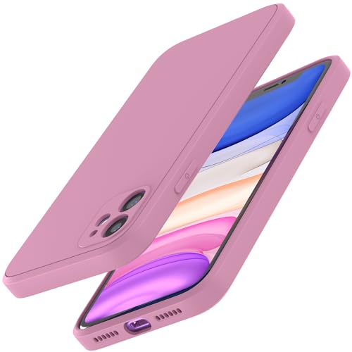 Garegce für iPhone 11 Hülle Silikon Handyhülle Stoßfeste Kratzfest Schutzhülle Ultra Dünn mit Weichem Mikrofaser, TPU Anti Gelb Case- 6,1 Zoll - Lila von Garegce