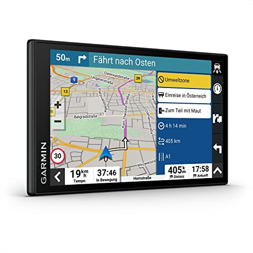 Garmin DriveSmart 66 MT-S – Navigationsgerät mit hellem 6 Zoll (15,2 cm) HD-Display, 3D-Europakarten mit Umweltzonen, Verkehrsinfos in Echtzeit via Garmin Drive App, Sprach- und Fahrerassistenz von Garmin
