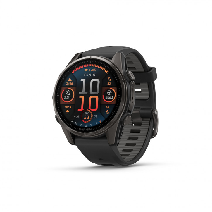 Garmin Fenix 8 Amoled Sapphire Schwarz/Carbongrau Titan - 47 mm Garmin Fenix 8 Amoled Sapphire Schwarz/Carbongrau Titan - 47 mm von Garmin