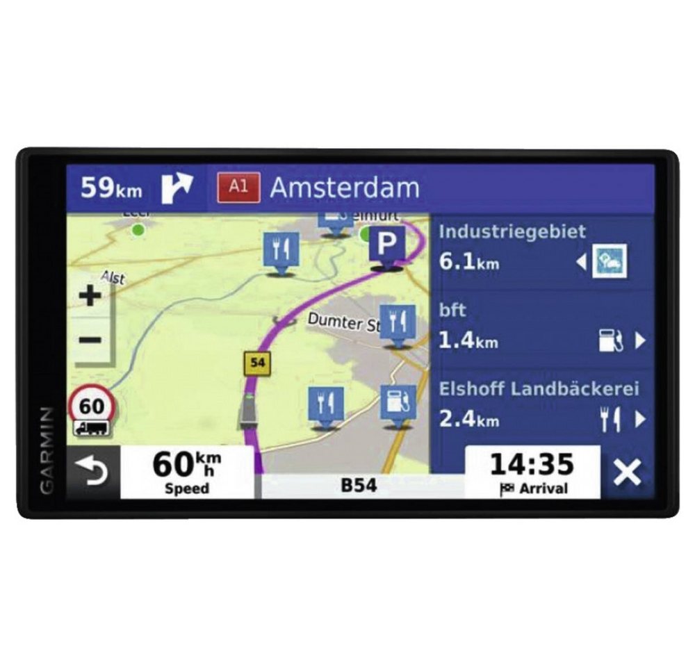 Garmin Garmin dezl LGV500 LKW-Navigationsgerät schwarz LKW-Navigationsgerät (3D Kartenansicht) von Garmin