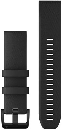 QuickFit Silikon Armband (22mm) schwarz/silber von Garmin